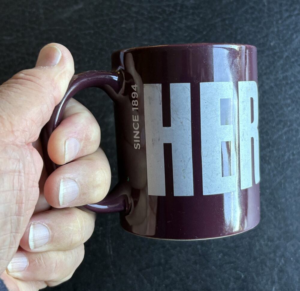Chocolate Hershey’s Mug Brown Porcelain Coffee Mug Cocoa Memorabilia BMB2